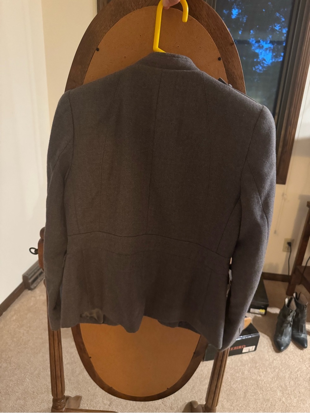 Banana Republic Gray Military-Style Wool Blend Jacket - Picture 2 of 6